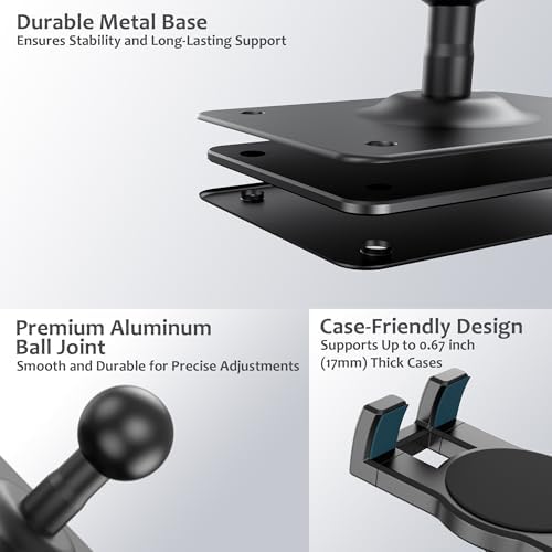 Versatile 360° Tablet Wall Mount Holder – Perfect for i Pad Pro, Mini, Air, Samsung, Kindle, and More – Ideal for Gym, Kitchen, and Office Use – Sturdy Adjustable Design for Hands-Free Viewing and Easy Installation