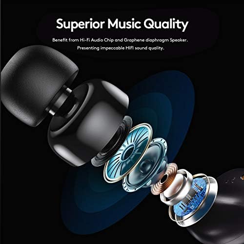 Premium True Wireless Earbuds with Bluetooth Connectivity – IPX6 Waterproof Design, CVC8.0 Noise Cancellation Technology for Superior Call Clarity, Hi-Fi Deep Bass Audio for an Immersive Experience, Ergonomic Touch Control In-Ear Headset for Active Lifestyles – Enhanced Device Compatibility for Effortless Pairing