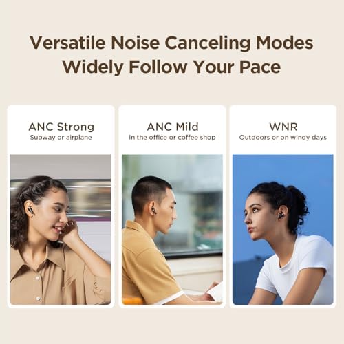 1 MORE Q30 Wireless Earbuds – Advanced 42 d B Active Noise Cancelling with Spatial Audio, Bluetooth 5.3 Connectivity, and Low Latency Gaming Mode for Seamless Audio Experience – 30 Hours Playtime and AI-Enhanced Clear Calling with 6 Microphones – Ultimate Comfort and Durability for Music and Gaming Enthusiasts