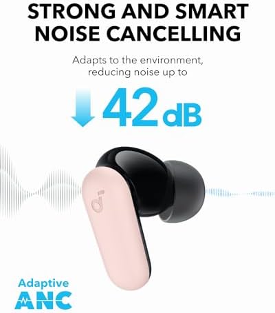 Anker Soundcore P30 i Noise Cancelling Bluetooth 5.4 Earbuds – Immersive Deep Bass with 45-Hour Playtime, IP54 Waterproof Design, and Multi-Functional Charging Case for Active Users – Ultimate Audio Experience on the Go