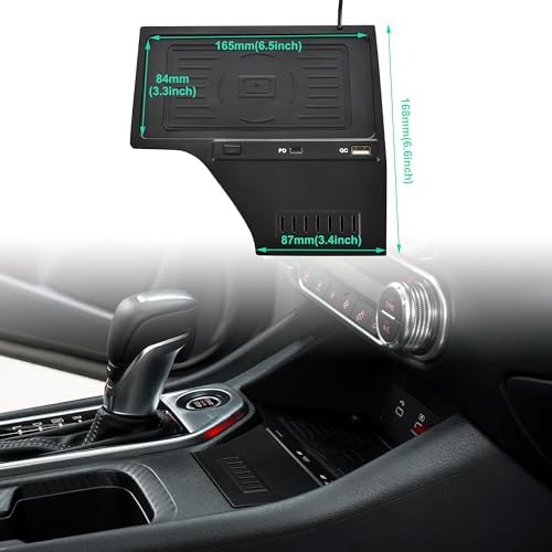 KEWISAUTO Premium Wireless Charging Pad for 2020-2024 Nissan Sentra S, SV, SR – Fast Qi Charger for Effortless Power Boost in Center Console, Seamless Installation, and Elegant Design for Active Lifestyles