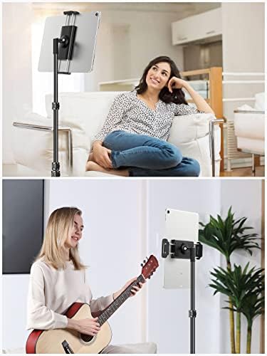 Enhance Your Productivity with the Elitehood 65” Adjustable Aluminum Tripod Stand – 360-Degree Rotating Tablet Holder for Effortless Use with 4.7 to 13” Devices – Ideal for Professionals, Educators, and Content Creators – Lightweight, Durable, and Stable for Any Environment