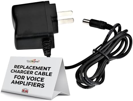 Voicebooster Speak Out Fast Charging Replacement Cable Pack – Reliable Power Source for Aker Voice Amplifiers – Portable, Durable, and Essential Charger for Enhanced Audio Performance
