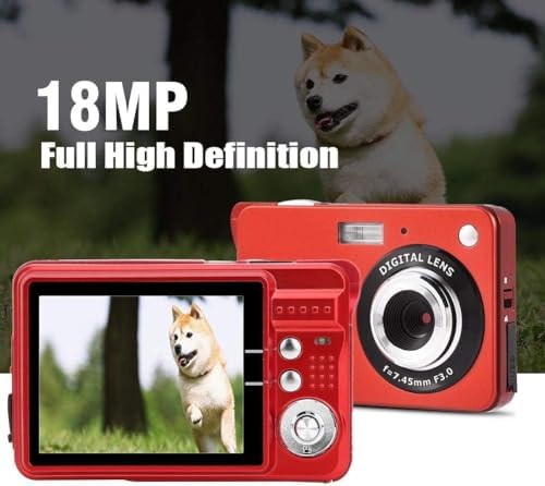 Acuvar 18 MP Digital Camera for Adults & Kids – Compact HD Photography with 2.7″ LCD, Rechargeable Battery, Ideal for Indoor/Outdoor Use & Seamless Sharing – Perfect First Camera for Budding Photographers