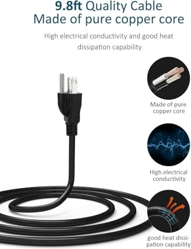 Maximize Your Charging Efficiency with the SUPERDANNY Power Strip Tower Surge Protector – 9 Outlets & 4 USB Ports, 10 Ft Extension Cord, 1080 Joules Surge Protection, Grounded Safety Design for Home and Office Use – Stylish Black Desktop Charging Station for Clutter-Free Solutions