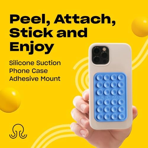 Effortless Hands-Free Silicone Suction Phone Mount – Ideal for Capturing Selfies & Videos on the Go, Compatible with i Phone & Android – Stylish Baby Blue Jay Design for Secure Grip and Portability – The Ultimate Accessory for Content Creators and Live Streamers