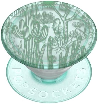 Eco-Friendly Pop Sockets Plant-Based Phone Grip & Kickstand – Translucent Cacti Design for Enhanced Durability and Compatibility – Sustainable, Recyclable, One-Handed Use – Perfect for i Phone, Samsung, and More – Supports Food Insecurity Initiatives