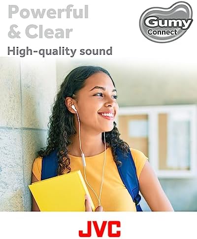 JVC Gumy Connect USB-C Wired Earbuds – Delay-Free Audio for Gaming & Videos, Built-in DAC for Enhanced Sound Quality, 9.2 mm Neodymium Drivers for Rich Bass, Comfortable Fit for Long Listening Sessions – HAFR9 UCB (Black) – Elevate Your Audio Experience with Superior Clarity and Compatibility
