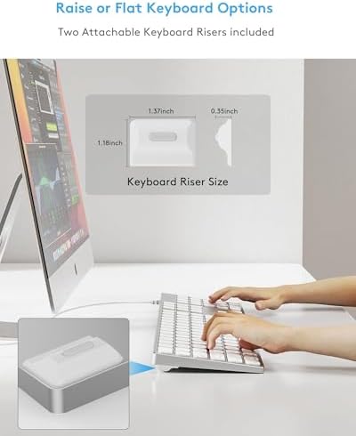 Sleek All-Aluminum Wired Keyboard for Mac OS – Full-Size USB Design with Numeric Keypad for Effortless Data Entry, Exceptional Durability, and Enhanced Typing Speed – Perfectly Compatible with i Mac, Mac Book, i Pad, and Mac Mini – Elevate Your Workspace with Elegant Silver Finish