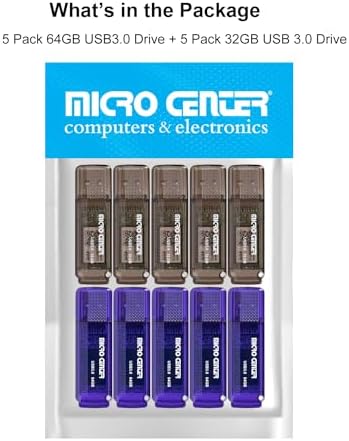 Ultra-Fast 64 GB USB 3.0 Flash Drive 5-Pack – Compact Memory Sticks for Effortless Data Storage and Transfer – Perfect for Home, Office, and On-the-Go Use – Compatible with All Devices