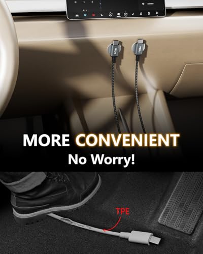 6 ft USB C Fast Charging Cable with Magnetic Attachment & Adhesive Metal Plate – 100 W Braided Type C Cord for Galaxy S24/S23/S22 Ultra, i Phone 16/15, i Pad, Dell XPS – Grey – Ultimate Speed and Versatility for Modern Devices
