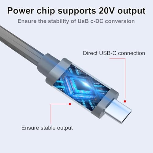 Starlink Mini USB-C to DC Power Cable, Starlink Mini Power Cable,Max 100W USB Type-C Input, Starlink Mini Cable, Compatible with 65W+ PD Source (3M/9.8FT) – Enhanced Compatibility and Speed