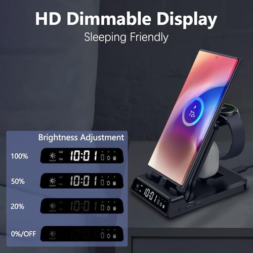 25 W USB-C Fast Charging Dock for Samsung – 3-in-1 Foldable Charging Station for Galaxy S25, S24, Z Flip 6, Fold 6, and Galaxy Watch Ultra/7/6/5/4 – High-Efficiency Portable Charger for Home & Office Use, Ideal for USB-C Buds and Multi-Device Power Solutions