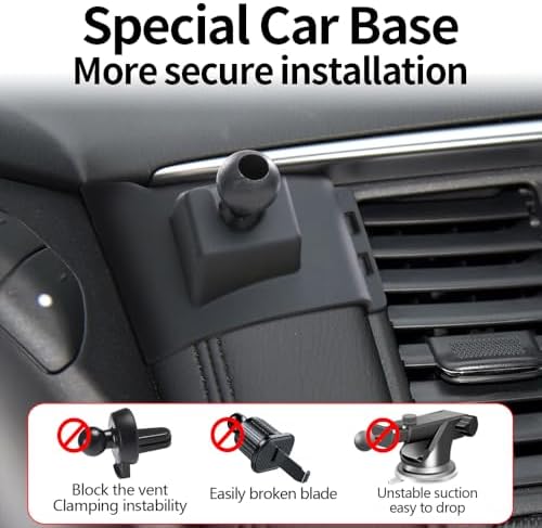 Nissan Armada Phone Holder 2017-2020 | Stylish Dashboard Mount for Secure Cell Phone Access | 360-Degree Adjustable Cradle for Optimal Visibility | Enhanced Driving Safety & Convenience | Premium Auto Accessory for Navigation & Hands-Free Calls