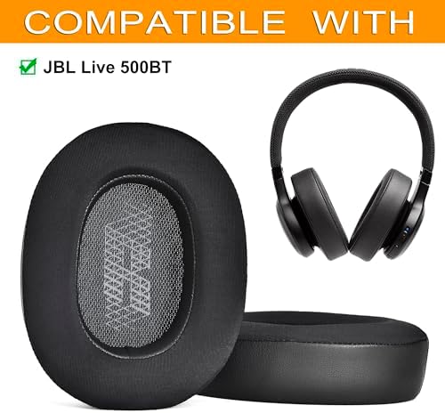 Transform Your JBL Live 500 BT Headphones with Premium Cooling Gel Ear Pads – Noise-Isolating Foam Cushions for Enhanced Sound Clarity and All-Day Comfort