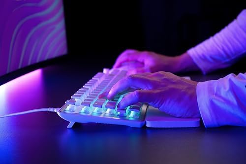 Experience Unmatched Gaming Precision with Turtle Beach Vulcan TKL Tenkeyless Mechanical Keyboard – Linear Titan Switch, Customizable AIMO RGB Lighting, Durable Aluminum Build, and Portable USB-C Connectivity for Ultimate Performance and Style