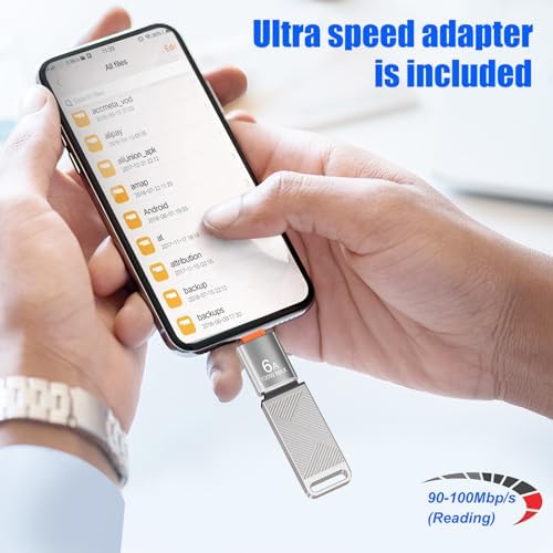 EASTBULL 256 GB High-Speed USB 3.0 Flash Drive with USB C Adapter & Keychain – Sleek Metal Design for Ultimate Portability, Fast Data Transfers, and Enhanced Compatibility for All Devices