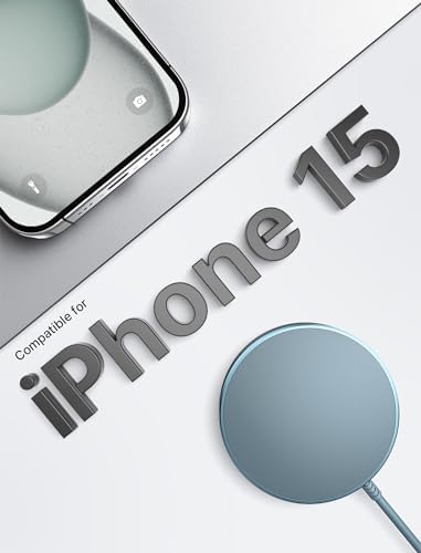 JSAUX Magnetic Wireless Charger – Sleek Silver Fast Charging Pad for i Phone 16 Series, Mag Safe-Compatible with Superior Magnetic Alignment for Efficient Power Delivery, Portable Design for Home & Travel Use, Essential i Phone Accessory for Stylish Charging Solutions