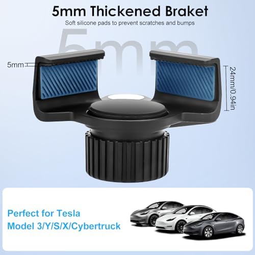 Upgrade Your Tesla Experience with the EEEKit Magnetic Phone Holder – Premium Mag Safe-Compatible Dashboard Mount for Model 3, Model Y & Cybertruck – Effortless No-Glue Installation, Unmatched Stability, and Versatile Viewing Angles – Perfect Blend of Aesthetic and Utility for Safe Navigation and Hands-Free Convenience