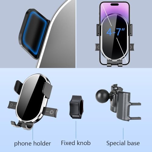 Ford Mustang Mach-E 2021-2025 Premium Car Phone Holder – 360-Degree Rotating Dashboard Mount for Enhanced Navigation & Hands-Free Use – Durable, Easy Installation Mobile Phone Cradle Accessory for Optimal Driving Experience