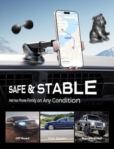 CHGeek 15 W Wireless Car Charger & Auto-Clamping Phone Mount – Fast Qi Charging Solution for i Phone 15/14/13/12/11 Pro Max & Samsung Galaxy S25/S24/S23/S22/S21/S20 – Stylish Pink Design for Modern Drivers – Effortless Device Security & Optimal Viewing Angles