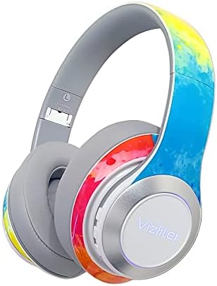 Elevate Your Audio Experience with Vizliter TWS Bluetooth Over-Ear Headphones – Unmatched Noise Cancellation, Rich Deep Bass, Built-In Microphone, and Stunning LED Design for Ultimate Comfort and Connectivity