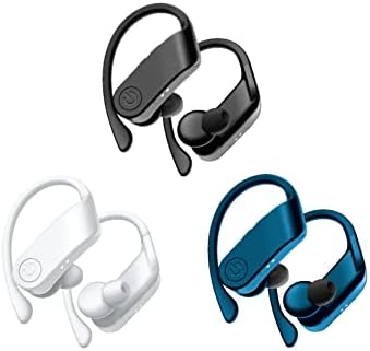 Coby True Wireless Sport Earbuds with 15-Hour Playback and Charging Case – Effortless Auto Bluetooth 5.3 Pairing, Siri & Google Assistant Compatibility, Ideal for Gym & Running – Stylish Blue Design for Active Lifestyles – Unmatched Sound Quality and Freedom of Movement