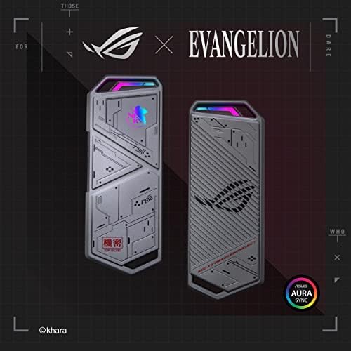 ROG Strix Arion M.2 NVMe SSD Enclosure: High-Speed USB 3.2 Gen 2 Type-C with Aura Sync RGB Lighting, Tool-Free Installation & Enhanced Compatibility for PCIe SSDs 2280/2260/2242/2230 – Ideal for Gamers and Content Creators