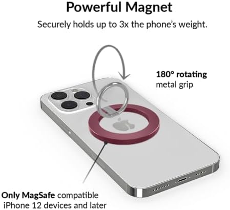 Transform Your i Phone 16, 15, 14, 13, 12 with VELVET CAVIAR’s Amethyst Purple Leopard Mag Safe-Compatible Grip – Stylish Magnetic Ring Holder & Adjustable Stand for Effortless Hands-Free Viewing, Secure Texting, and Enhanced Usability – Elevate Your Mobile Experience with Durable, Lightweight, and Customizable Accessory