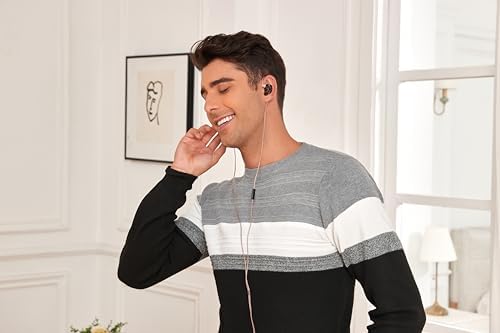 Upgrade Your Gaming Experience with CCZ DC02 High-Fidelity In-Ear Earbuds – Precision Dual Magnetic Circuit Technology for Superior Sound Quality, Integrated Microphone for Clear Team Communication, Ergonomic Design for Long-Lasting Comfort, and Universal Device Compatibility – Ideal Choice for Gamers and Audiophiles in Stylish Black Finish