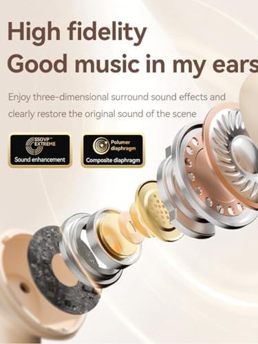 Revolutionary Bluetooth 5.4 Waterproof Sports Earbuds – Unmatched Noise Cancellation Wireless Headphones with 40-Hour Playtime – LED Battery Status for Effortless Monitoring – Integrated Microphone for Superior Call Clarity – Perfectly Crafted for Optimal Sound Quality During Workouts, Daily Commutes, and Relaxation Sessions