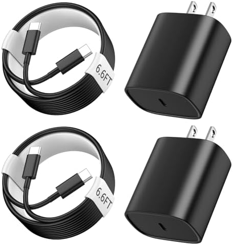 Ultimate 10 FT USB-C Fast Charging Kit for i Phone 16 and 15 – 20 W Power Adapter & Extra Long Cord for Rapid Charging of i Pads and Android Devices – Enhanced Compatibility and Durability for Everyday Use