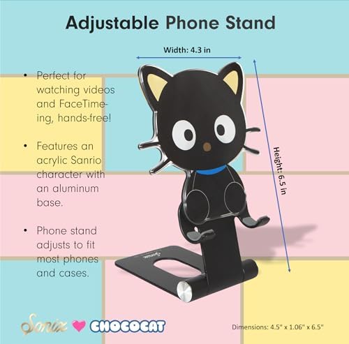Sonix x Sanrio Character Phone Stand | Adjustable Cell Phone Holder, Desk Stand, Dock | Hello Kitty Classic – Enhanced Compatibility and Speed