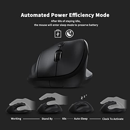 Revolutionize Your Workspace with the Green Ergonomic Wireless Mouse – Superior Vertical Design for Ultimate Comfort, Silent Clicks for Distraction-Free Focus, Long-Lasting Battery Life Powered by 1 AA Battery, Precision Control Up to 1600 DPI with USB Receiver Compatibility for PCs, Laptops, and Desktops