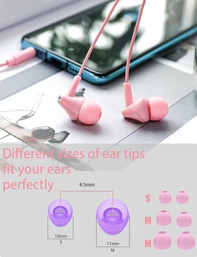 Beach Blue Kids Wired Earbuds – Ultra-Comfortable In-Ear Headphones with Mini Ear Tips, Integrated Mic, and Travel-Friendly Case – Superior Stereo Sound for Classroom Learning and Active Play – Ideal for Daily Use and On-the-Go Adventures