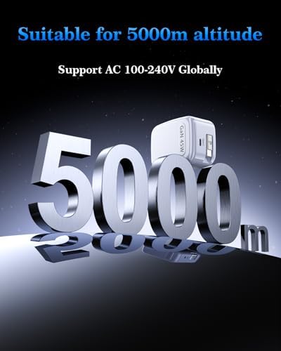 45 W Ga N USB-C Charger with Retractable Cord & Folding Prongs – Fast Charging Adapter for i Phone 16/15, Mac Book Air, i Pad Pro, Samsung & Pixel – Compact & Versatile Travel Solution with PD Technology