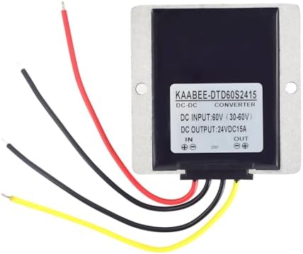 High-Performance Waterproof DC-DC Step Down Converter for Golf Carts – 24 V Power Transformer with 20 A Output (30 V-60 V Input) – Efficient Voltage Regulator Module for Enhanced Reliability and Compatibility with Outdoor Equipment