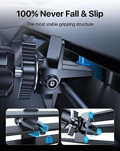 Ultimate Stability and Convenience: andobil Universal Car Phone Holder with 360° Rotation, Ultra-Durable Metal Clip for Air Vent Mounting – Compatible with i Phone 16/15/14/13/12 Pro Max & All Major Android Devices, Enhanced Safety Features for Hands-Free Navigation
