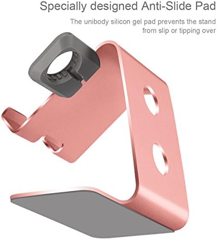 Sleek Dual Charging Station for Apple Watch & i Phone – Universal Compatibility for All Models (38 mm to 49 mm) – Fast-Charging Aluminum Dock in Silver Grey – Elevate Your Charging Experience with Enhanced Speed and Style – Perfect for Home or Office Organization – Tangle-Free Solution for Busy Lifestyles