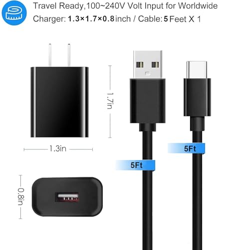 USB C Fast Charger for Samsung Galaxy Tab S10+ S9 S8 S7 S6,S5e, S4,Tab A7 10.4″,A9+ 12.4″, A8 10.5″ Tab A 10.1 SM-T510,TabA 8.4″, 8.0″ SM-T380/387/307/610 SM-X210/710/810 Table Charging Cable Cord – Enhanced Compatibility and Speed