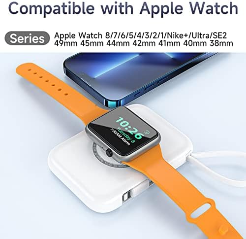 HUOTO Ultra-Compact 5000 m Ah Portable Charger – Premium Power Bank for i Phone 14/13/12/11/8/7/6 & Apple Watch Series 1-9 – Fast Charging, Lightweight, and Versatile Charging Solution for On-the-Go Lifestyle