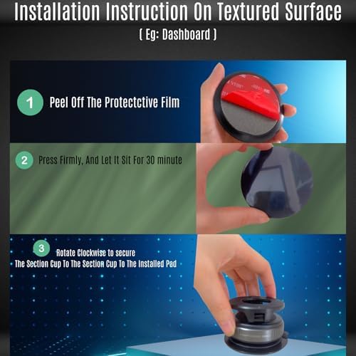Revolutionary 2026 Vacuum Phone Holder for Car – Ultimate Suction Cup Mount with 360° Pivoting Feature for i Phone & Android Devices, Perfect for Vehicles, Gyms, and Mirrors – Unrivaled Stability and Adaptability for Effortless Hands-Free Operations