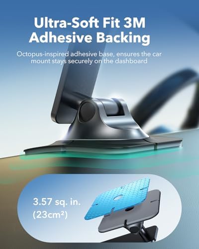Transform Your Driving Experience with the ESR Qi2 15 W Mag Safe Car Mount Charger – Universal Dashboard & Tesla Compatible Magnetic Wireless Charger for i Phone 16/15/14/13/12 – Adjustable Phone Holder for Optimal Viewing – Fast Charging & Enhanced Safety Features