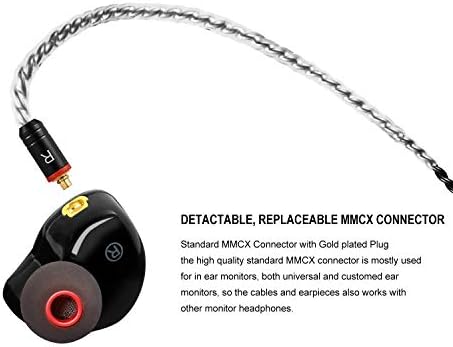 Premium Dual Driver In-Ear Monitors – High-Fidelity Wired Earbuds with MMCX Detachable Cables, Noise-Isolating Design for Musicians & Athletes – Stylish Wood Grain Finish, Ultimate Comfort & Compatibility