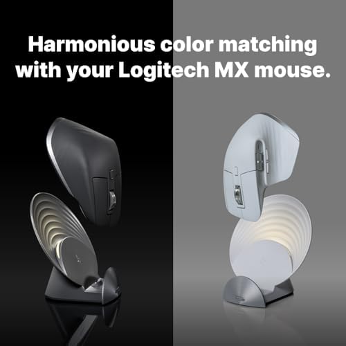 Magnetic Charging Dock for Logitech MX Master 3 S & MX Anywhere 3 S – Sleek White Design for Mac Users, Fast & Effortless Wireless Mouse Charger, Enhance Your Workspace Productivity with Quick Charging Solution