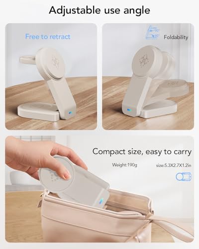 Ultimate 3-in-1 Foldable Wireless Charging Station for Apple Devices – Sleek Magnetic Dock for i Phone 16/15/14/13/12, Apple Watch Series 10/Ultra 2/Ultra/9/8/7/6/5/4/SE/SE 2, and Air Pods 4/3/Pro/2 – Fast, Portable, and Clutter-Free Charging Solution for Home or Travel