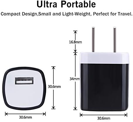 Compact USB Wall Charger Adapter – 1 A Cube Charger Block for i Phone & Samsung – Fast Charging, Lightweight Design, Universal Compatibility for Home, Office, Travel – Reliable Power Solution for i Phone 16/15/14/13/12/11 Pro Max/SE/X/8/7, Samsung Galaxy S24/S23/S22/S21 FE/S20/A15 5 G/A35 & Moto Smartphones – Durable and Safe Charging Accessory