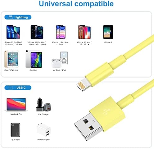 Upgrade Your Charging Game with 3-Pack 10 Ft MFi Certified i Phone Charger Cables – High-Speed USB to Lightning Power Cords for i Phone 14, 13, 12, 11 Pro Max, Mini & More – Durable, Flexible & Stylish Blue Design for Ultimate Convenience and Longevity