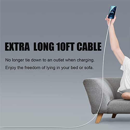 Ultra-Fast i Phone Dual Port Charger Set – 6 FT Lightning Cable & Compact Wall Plug Adapter for i Phone 14, 13, 12, 11 Pro Max, XS, X, 8, 7 Plus, SE & i Pad – Quick Charge Technology for Seamless Power on the Go