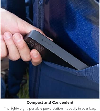 Mophie Powerstation Mini 5,000 m Ah Portable Power Bank – Ultra-Fast 20 W USB-C PD Charger for Rapid Device Recharging, Compact Pocket-Sized Design with LED Battery Indicator, Includes USB-C Cable for Instant Connectivity, Essential Travel Accessory for On-the-Go Smartphone Power